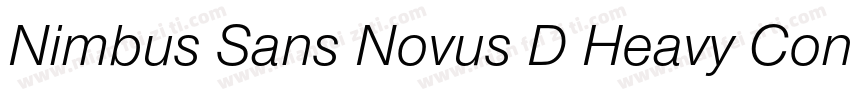 Nimbus Sans Novus D Heavy Conde Reg字体转换